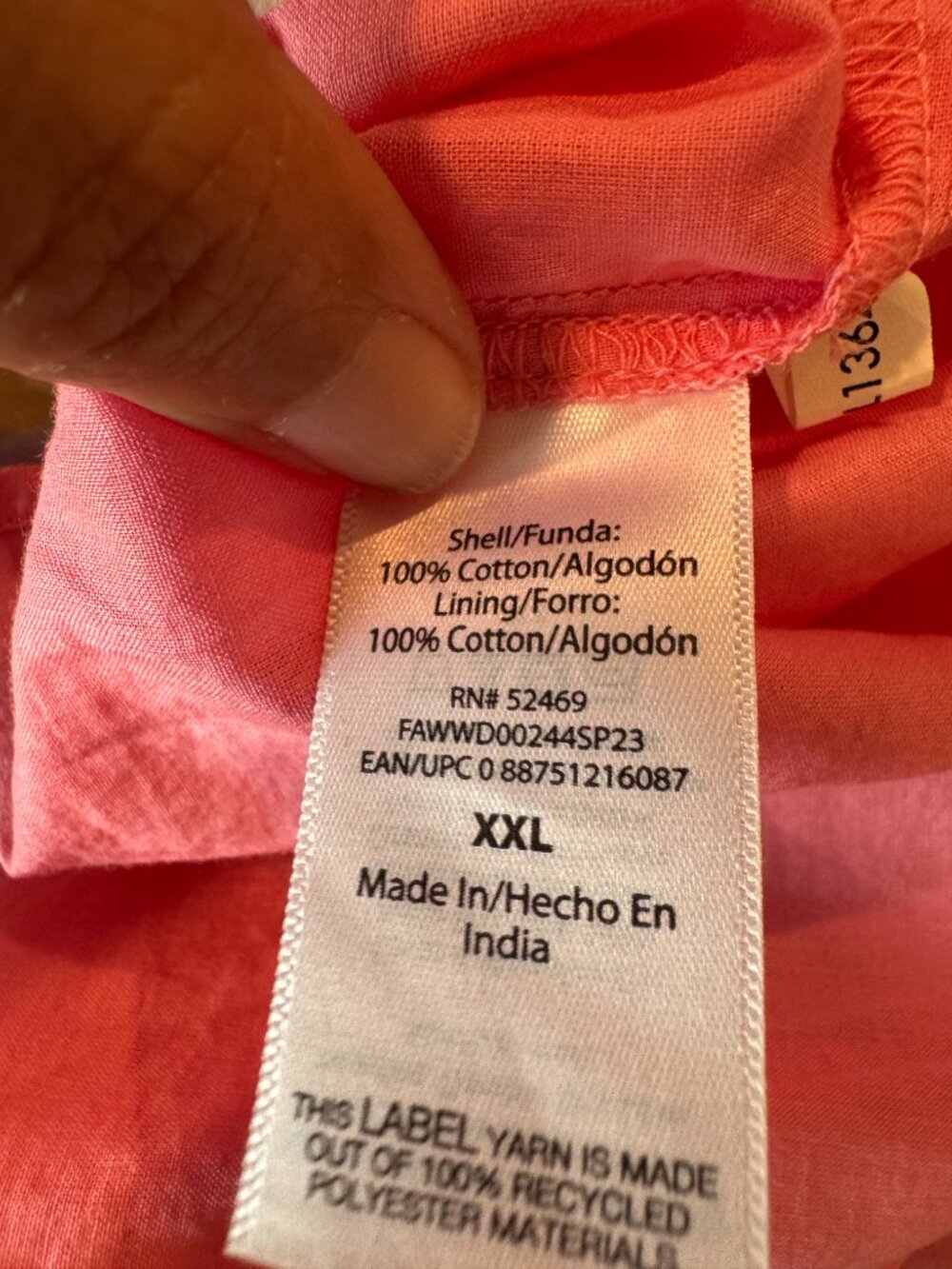 Free Assembly XXL Cotton Pastel Plaid Tiered Sundress Tie Straps Lined Pockets - Picture 10 of 14